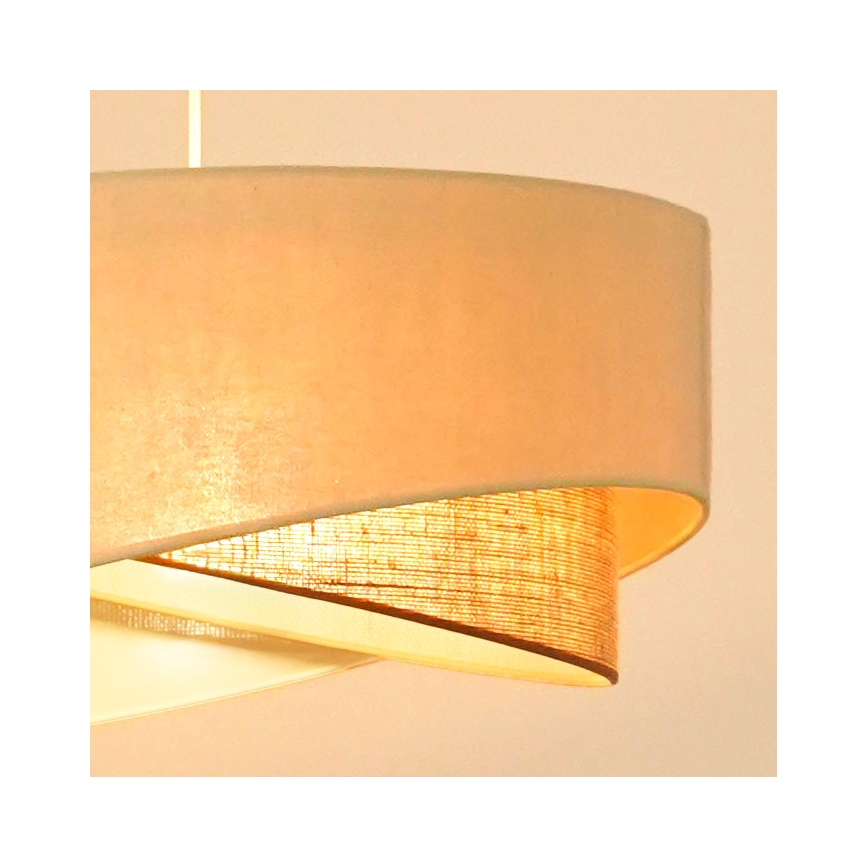 Brilagi - LED Pakabinamas sietynas LYRA 1xE27/15W/230V kreminė/smėlio spalva