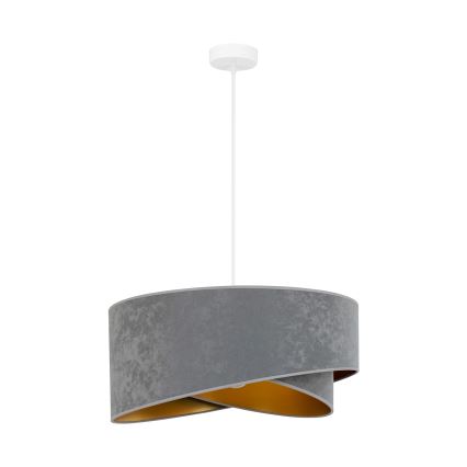 Brilagi - LED Pakabinamas sietynas LYRA 1xE27/15W/230V pilka/auksas