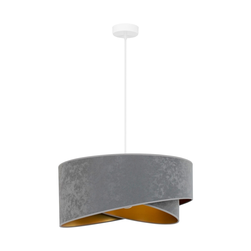 Brilagi - LED Pakabinamas sietynas LYRA 1xE27/15W/230V pilka/auksas