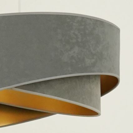 Brilagi - LED Pakabinamas sietynas LYRA 1xE27/15W/230V pilka/auksas