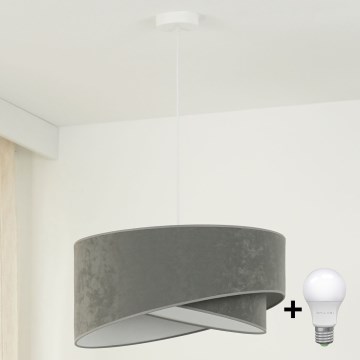 Brilagi - LED Pakabinamas sietynas LYRA 1xE27/15W/230V pilka/balta