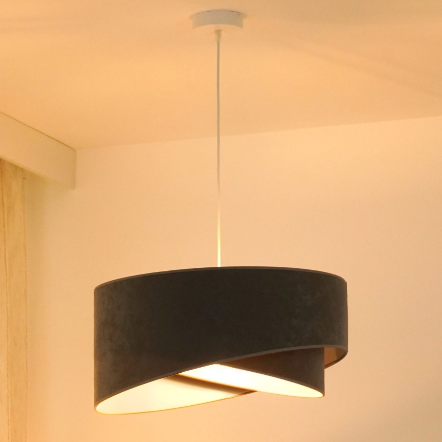 Brilagi - LED Pakabinamas sietynas LYRA 1xE27/15W/230V pilka/balta