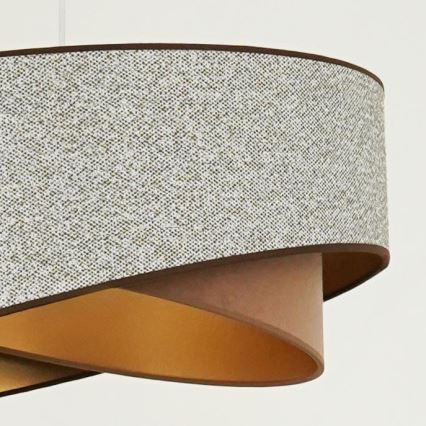 Brilagi - LED Pakabinamas sietynas LYRA 1xE27/15W/230V pilka/kreminė/auksas