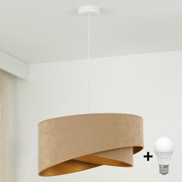 Brilagi - LED Pakabinamas sietynas LYRA 1xE27/15W/230V ruda/auksas