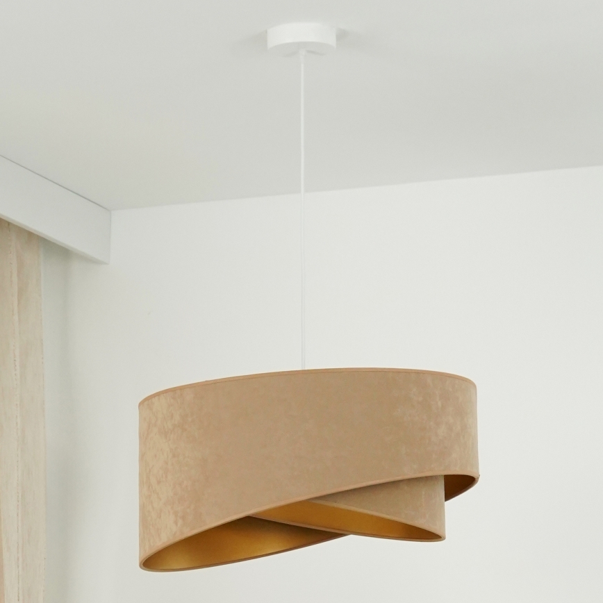 Brilagi - LED Pakabinamas sietynas LYRA 1xE27/15W/230V ruda/auksas