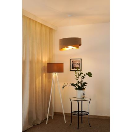 Brilagi - LED Pakabinamas sietynas LYRA 1xE27/15W/230V ruda/auksas