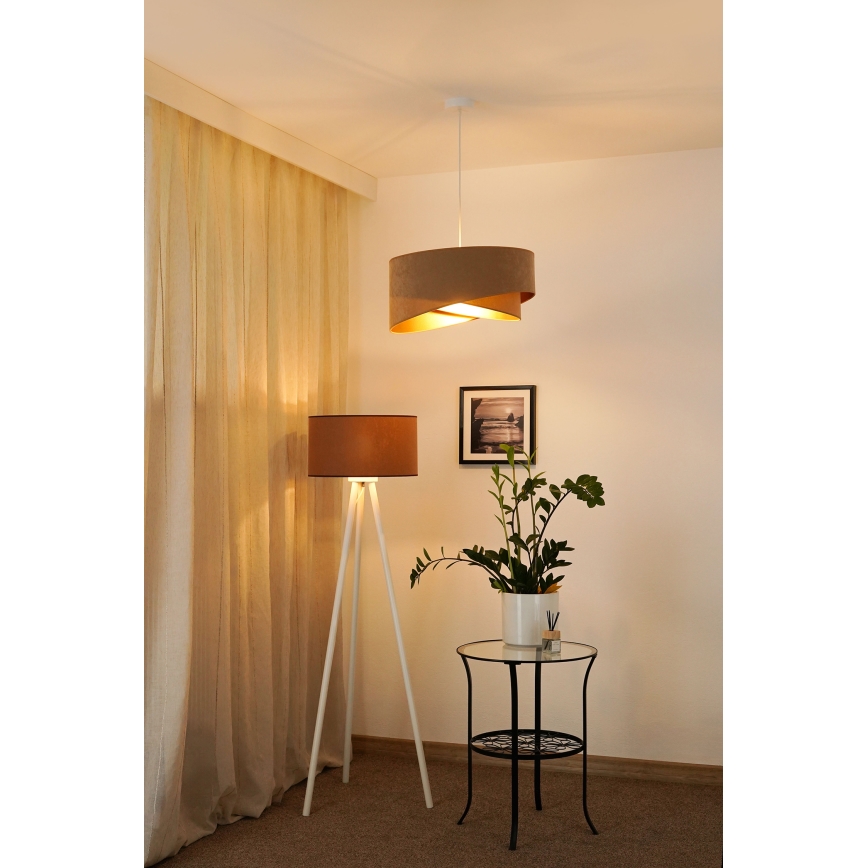 Brilagi - LED Pakabinamas sietynas LYRA 1xE27/15W/230V ruda/auksas