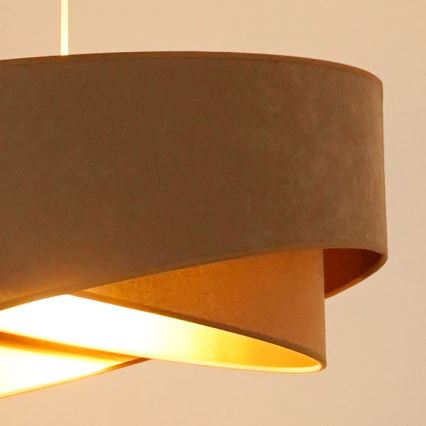 Brilagi - LED Pakabinamas sietynas LYRA 1xE27/15W/230V ruda/auksas
