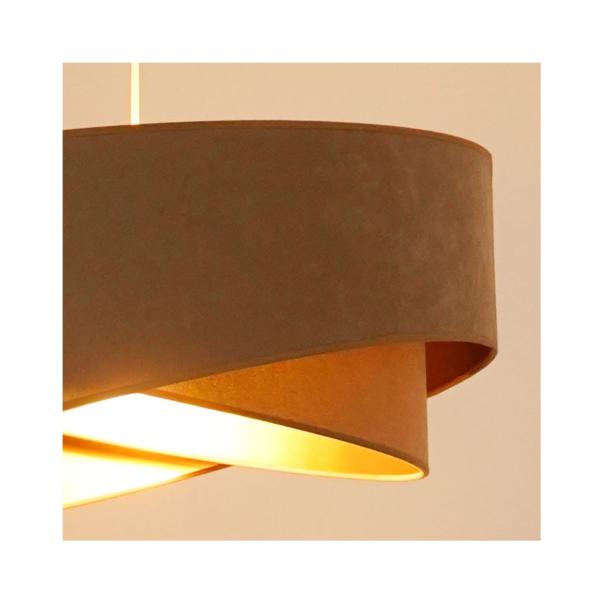 Brilagi - LED Pakabinamas sietynas LYRA 1xE27/15W/230V ruda/auksas