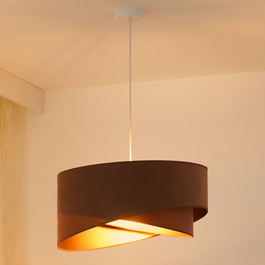 Brilagi - LED Pakabinamas sietynas LYRA 1xE27/15W/230V ruda/auksas