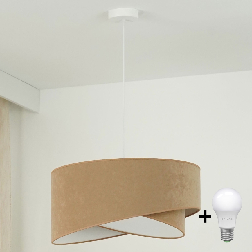 Brilagi - LED Pakabinamas sietynas LYRA 1xE27/15W/230V ruda/balta