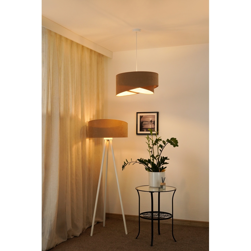 Brilagi - LED Pakabinamas sietynas LYRA 1xE27/15W/230V ruda/balta