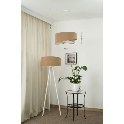 Brilagi - LED Pakabinamas sietynas LYRA 1xE27/15W/230V ruda/balta
