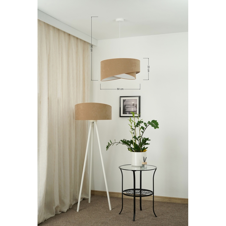 Brilagi - LED Pakabinamas sietynas LYRA 1xE27/15W/230V ruda/balta