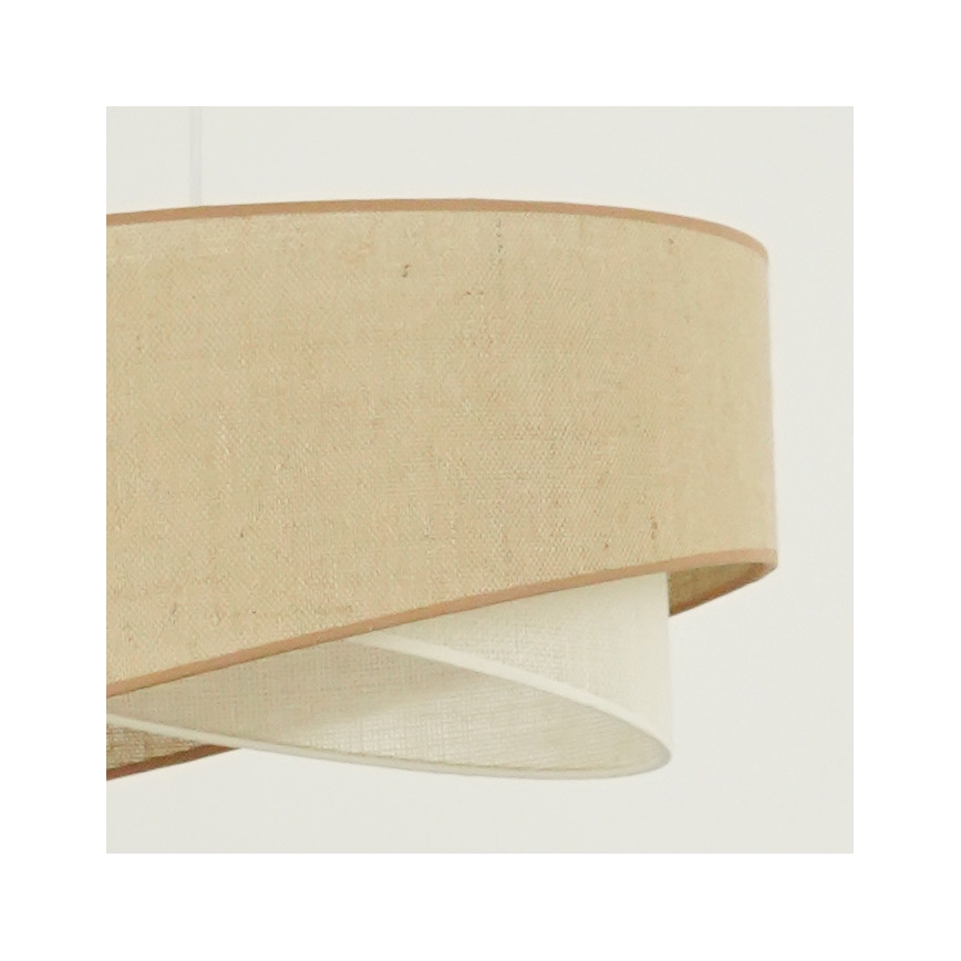 Brilagi - LED Pakabinamas sietynas LYRA 1xE27/15W/230V smėlio spalva/kreminė
