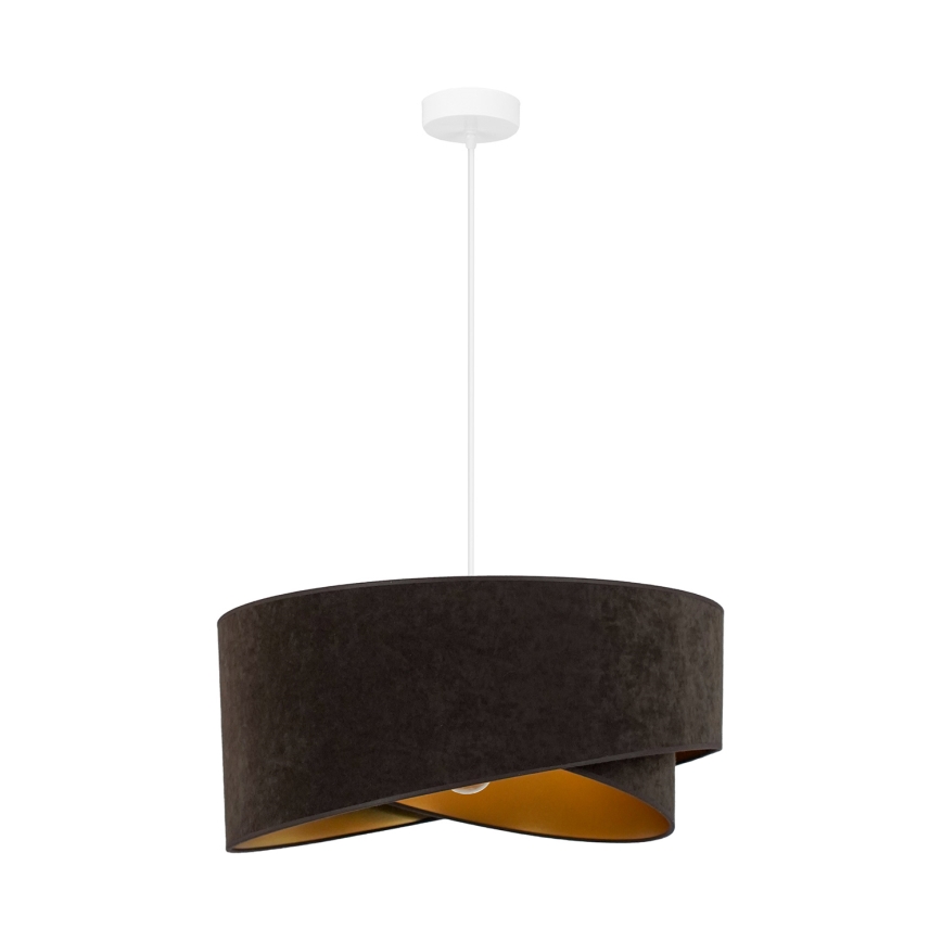 Brilagi - LED Pakabinamas sietynas LYRA 1xE27/15W/230V tamsiai ruda/auksas