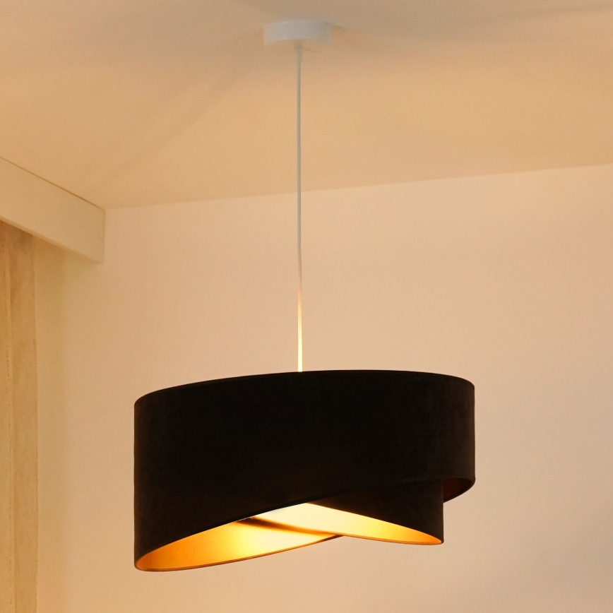 Brilagi - LED Pakabinamas sietynas LYRA 1xE27/15W/230V tamsiai ruda/auksas