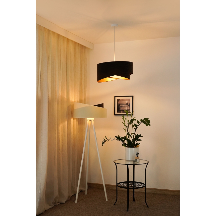 Brilagi - LED Pakabinamas sietynas LYRA 1xE27/15W/230V tamsiai ruda/auksas