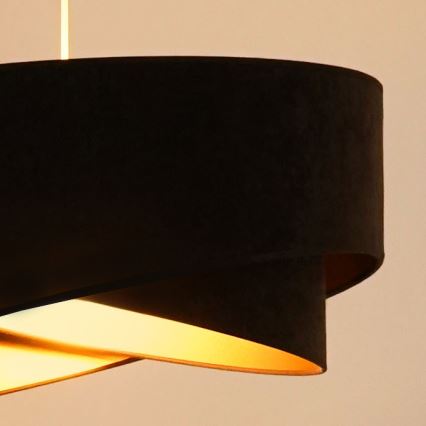 Brilagi - LED Pakabinamas sietynas LYRA 1xE27/15W/230V tamsiai ruda/auksas