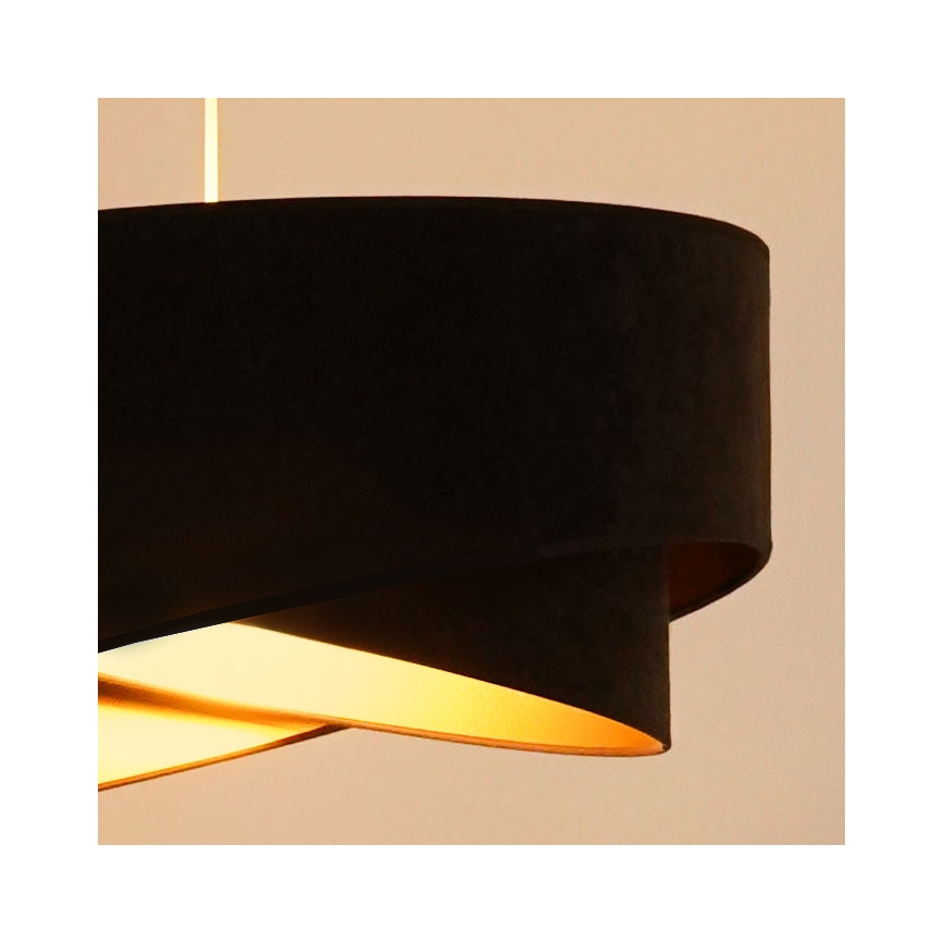 Brilagi - LED Pakabinamas sietynas LYRA 1xE27/15W/230V tamsiai ruda/auksas