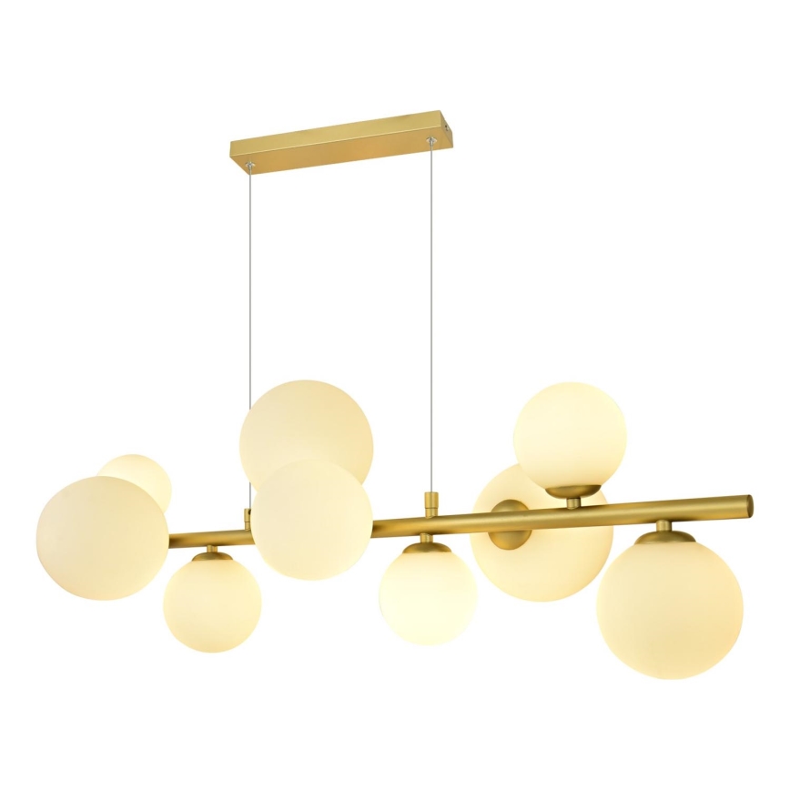 Brilagi - LED Pakabinamas sietynas MILLA 10xG9/3W/230V auksas/balta