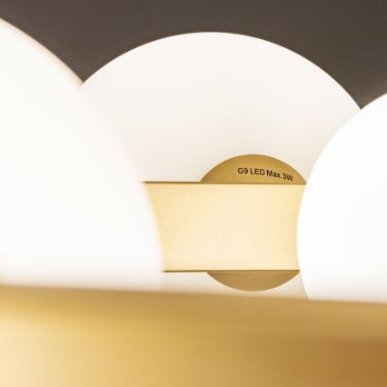 Brilagi - LED Pakabinamas sietynas MILLA 15xG9/3W/230V auksas/balta