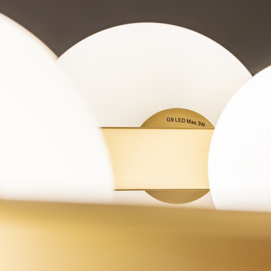 Brilagi - LED Pakabinamas sietynas MILLA 15xG9/3W/230V auksas/balta