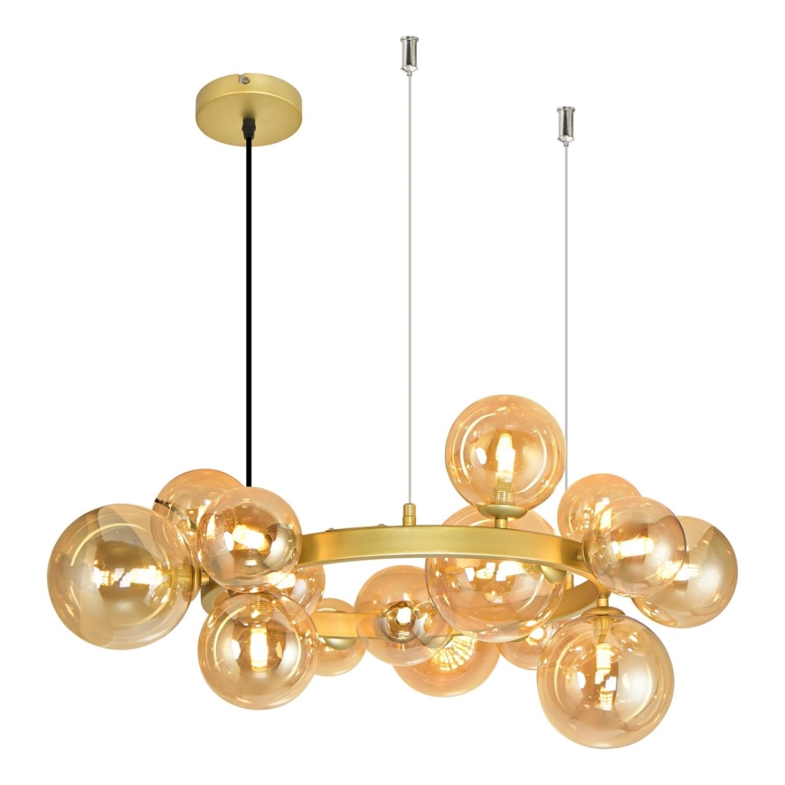 Brilagi - LED Pakabinamas sietynas MILLA 15xG9/3W/230V auksas