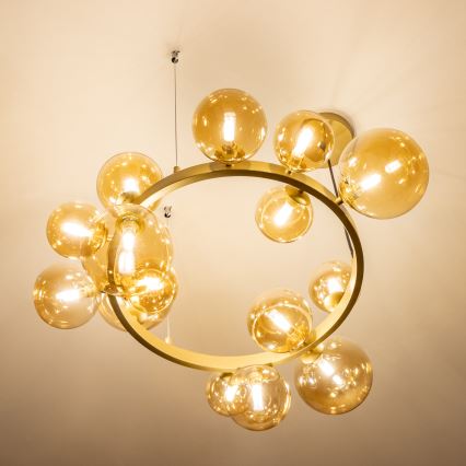 Brilagi - LED Pakabinamas sietynas MILLA 15xG9/3W/230V auksas