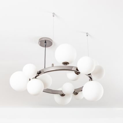 Brilagi - LED Pakabinamas sietynas MILLA 15xG9/3W/230V blizgus chromas/balta