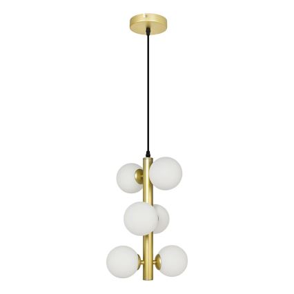 Brilagi - LED Pakabinamas sietynas MILLA 6xG9/3W/230V auksas/balta