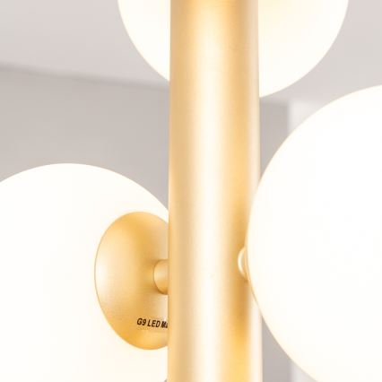 Brilagi - LED Pakabinamas sietynas MILLA 6xG9/3W/230V auksas/balta