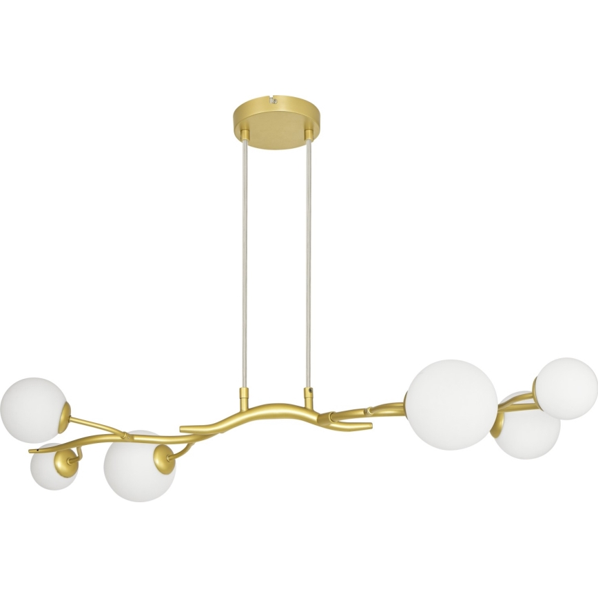 Brilagi - LED Pakabinamas sietynas MISTEL 6xG9/3W/230V auksas/balta