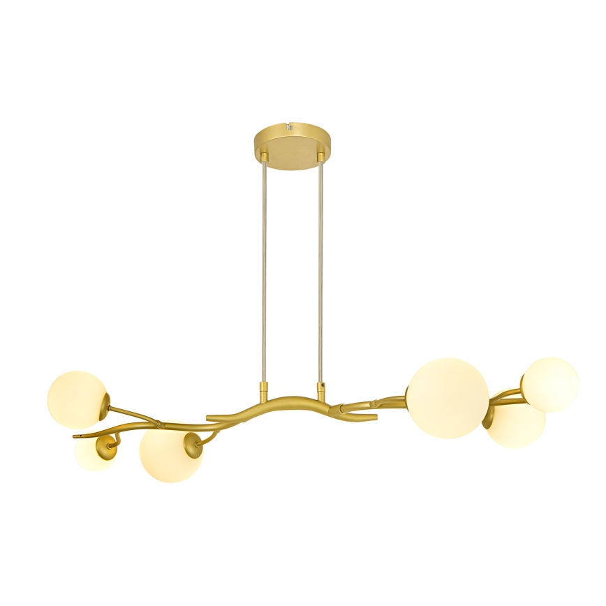 Brilagi - LED Pakabinamas sietynas MISTEL 6xG9/3W/230V auksas/balta