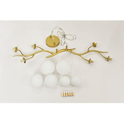 Brilagi - LED Pakabinamas sietynas MISTEL 6xG9/3W/230V auksas/balta