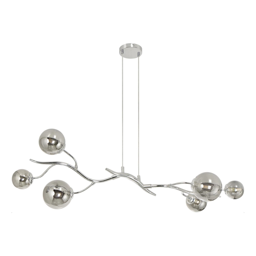 Brilagi - LED Pakabinamas sietynas MISTEL 6xG9/3W/230V blizgus chromas/dūminis