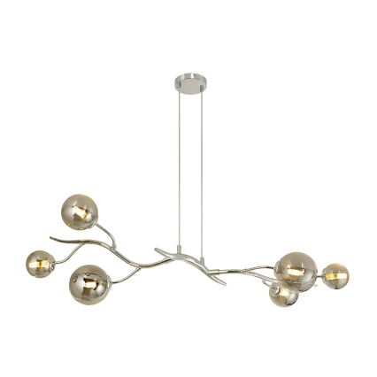 Brilagi - LED Pakabinamas sietynas MISTEL 6xG9/3W/230V blizgus chromas/dūminis