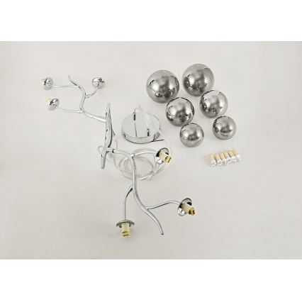 Brilagi - LED Pakabinamas sietynas MISTEL 6xG9/3W/230V blizgus chromas/dūminis