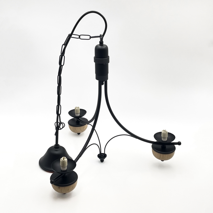 BRILAGI - LED pakabinamas šviestuvas ant grandinės COTTAGE 3x G9/40W/230V ąžuolas/balta