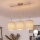 Brilagi - LED pakabinamas šviestuvas ant kabelio NUBILA 3xE27/60W/230V šviesiai rudas