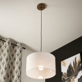 Brilagi - LED Pakabinamas šviestuvas ant laido ANTHONY 1xE27/60W/230V ąžuolas-riešutas/balta