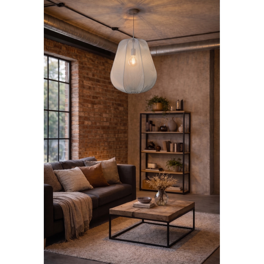 Brilagi - LED pakabinamas šviestuvas ant laido ARVEN 1xE27/8W/230V, skersmuo 37 cm, pilkas