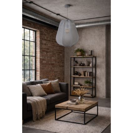 Brilagi - LED pakabinamas šviestuvas ant laido ARVEN 1xE27/8W/230V, skersmuo 37 cm, pilkas