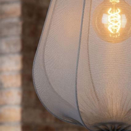 Brilagi - LED pakabinamas šviestuvas ant laido ARVEN 1xE27/8W/230V, skersmuo 37 cm, pilkas