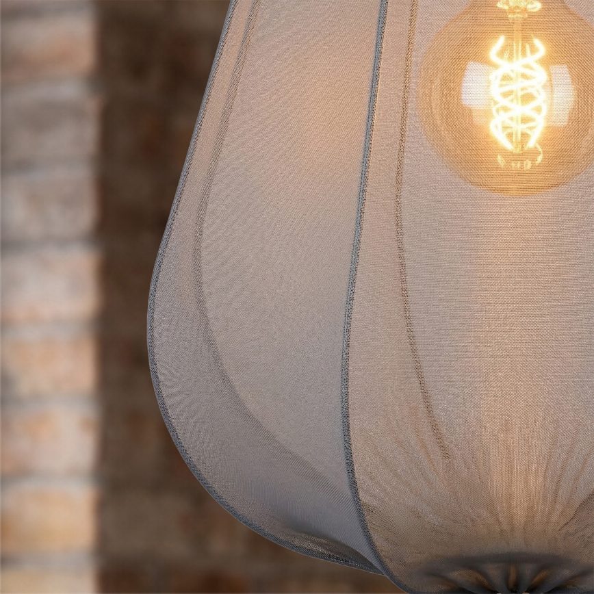 Brilagi - LED pakabinamas šviestuvas ant laido ARVEN 1xE27/8W/230V, skersmuo 37 cm, pilkas