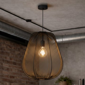 Brilagi - LED pakabinamas šviestuvas ant laido ARVEN 1xE27/8W/230V Ø 37 cm juodas