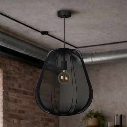 Brilagi - LED pakabinamas šviestuvas ant laido ARVEN 1xE27/8W/230V Ø 37 cm juodas