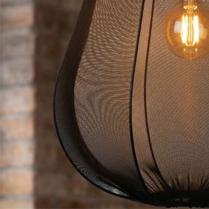 Brilagi - LED pakabinamas šviestuvas ant laido ARVEN 1xE27/8W/230V Ø 37 cm juodas