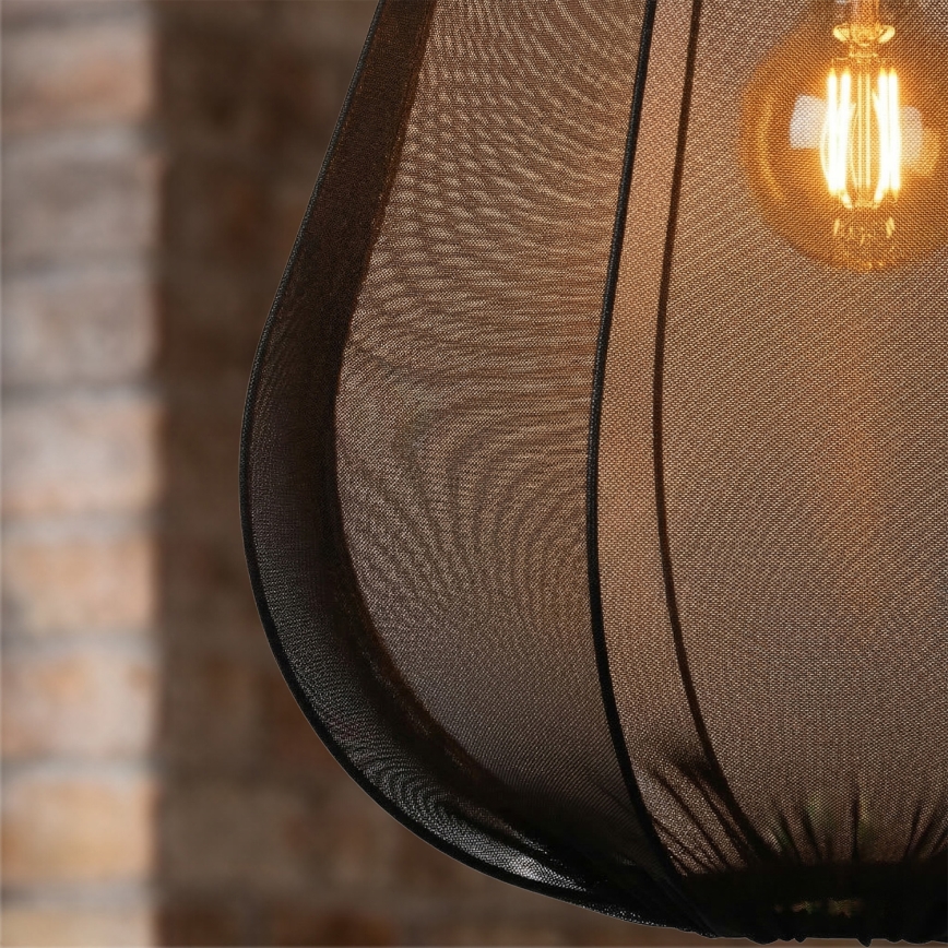 Brilagi - LED pakabinamas šviestuvas ant laido ARVEN 1xE27/8W/230V Ø 37 cm juodas