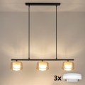Brilagi - LED Pakabinamas šviestuvas ant laido AURA LUX 3xGX53/30W/230V juodas/auksinis